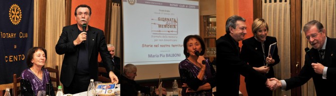 27/01/2011: giornata della memoria ... per non dimenticare - ROTARY CLUB di CENTO