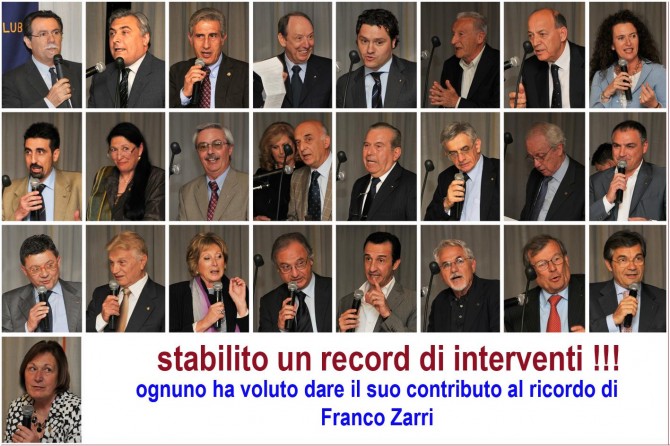 19 Maggio 2011: serata indimenticabile nel ricordo di Franco Zarri - ROTARY CLUB di CENTO