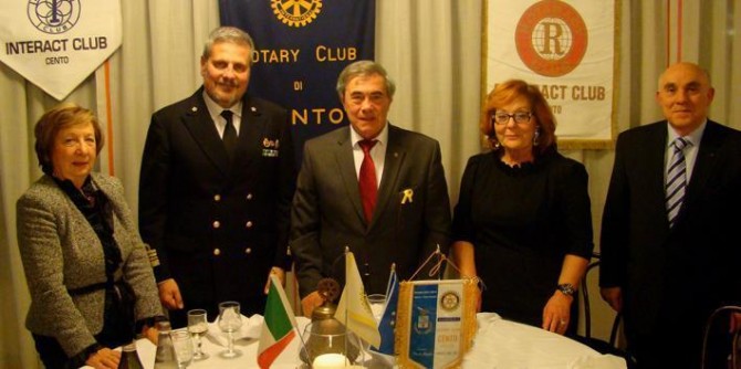12 Dicembre 2013: Il Comandante Capitano di vascello Franco FELICIONI - ROTARY CLUB di CENTO