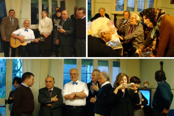 06 Gennaio 2014: La Befana al pensionato Cavalieri - ROTARY CLUB di CENTO