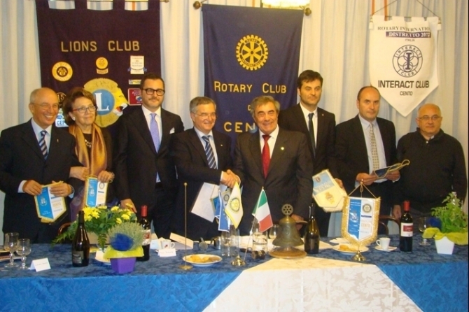 GIOVEDI’ 22 MAGGIO 2014: INTERCLUB ROTARY / LIONS - ROTARY CLUB di CENTO