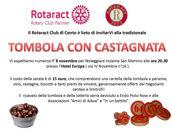 INIZITIVA ROTARACT - ROTARY CLUB di CENTO