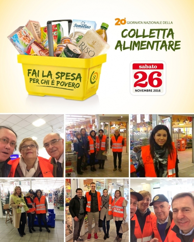 Sabato 26 NOVEMBRE 2016: Colletta Alimentare - ROTARY CLUB di CENTO