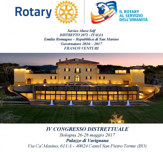 Congresso Distrettuale - ROTARY CLUB di CENTO