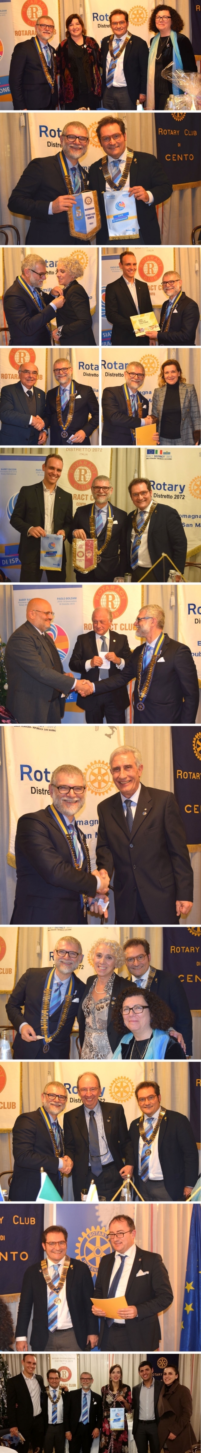 26 Novembre 2018: visita del Governatore Paolo BOLZANI - ROTARY CLUB di CENTO