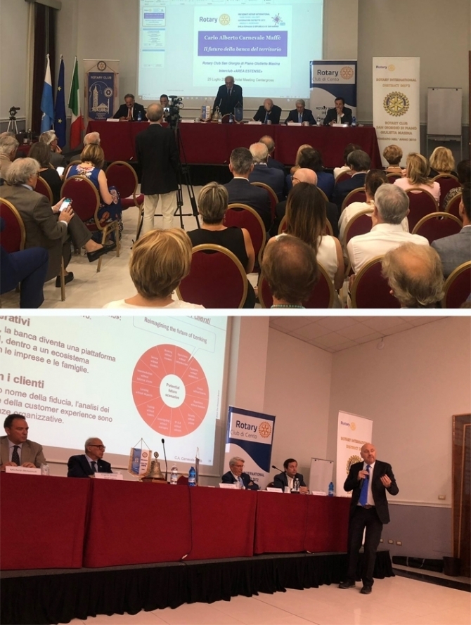 GIOVEDI’ 25 Luglio 2019: Territorio e banche, Ecco la rivoluzione - ROTARY CLUB di CENTO