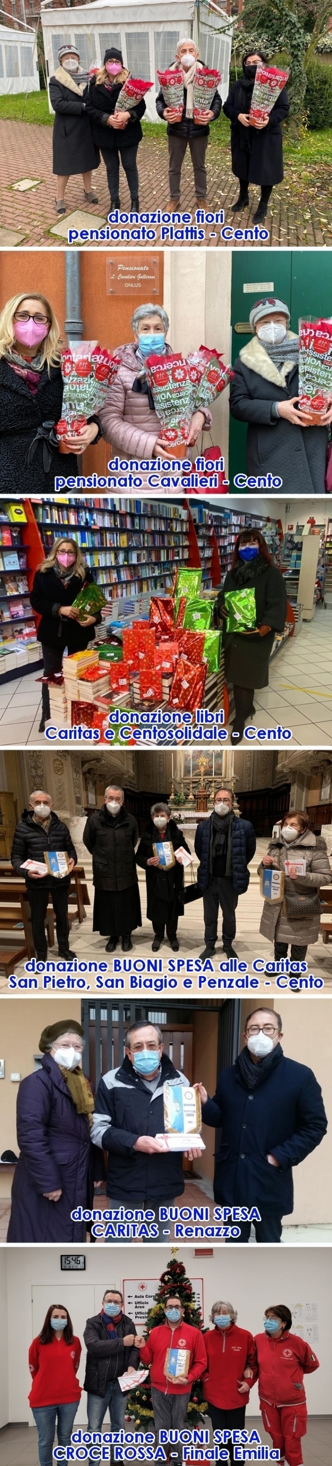 Venerdì 18 Dicembre: ... altre donazioni sul territorio - ROTARY CLUB di CENTO