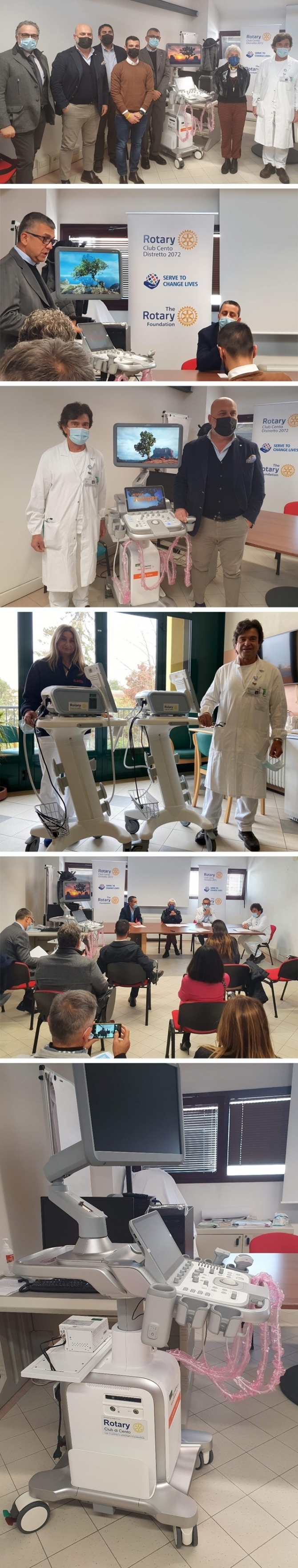 Venerdì 12 Novembre 2021: “… ennesimo service all’Ospedale di Cento” - ROTARY CLUB di CENTO