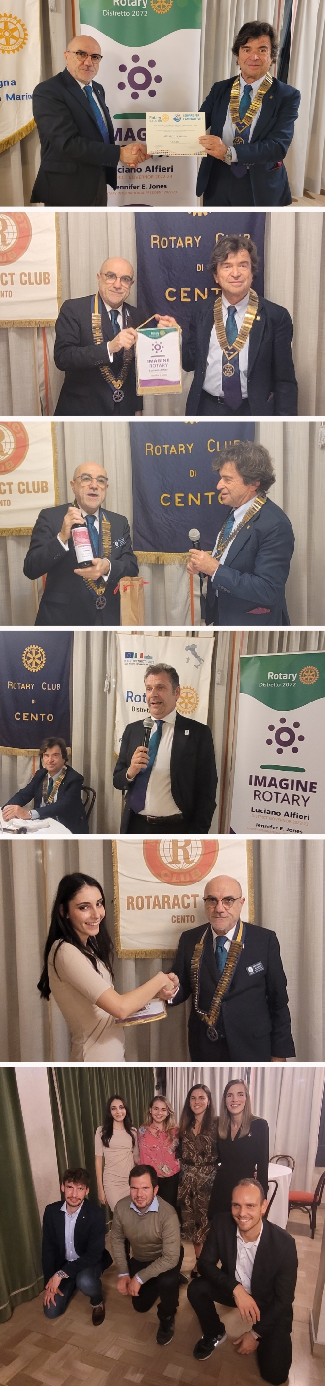 20/10/2022: Visita del Governatore Luciano Alfieri - ROTARY CLUB di CENTO