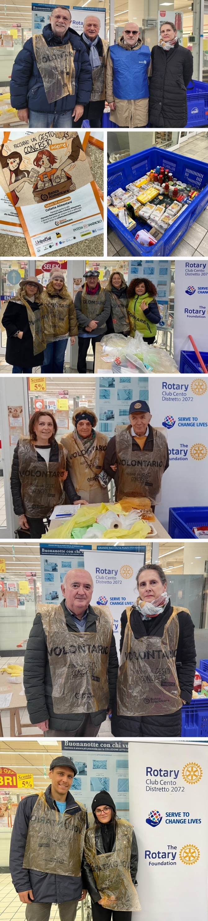 25/11/2022: Colletta Alimentare - ROTARY CLUB di CENTO