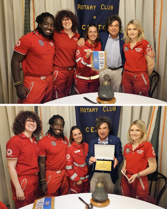 15/06/2023: Premio Volontariato: Croce Rossa - Comitato di Finale Emilia - ROTARY CLUB di CENTO