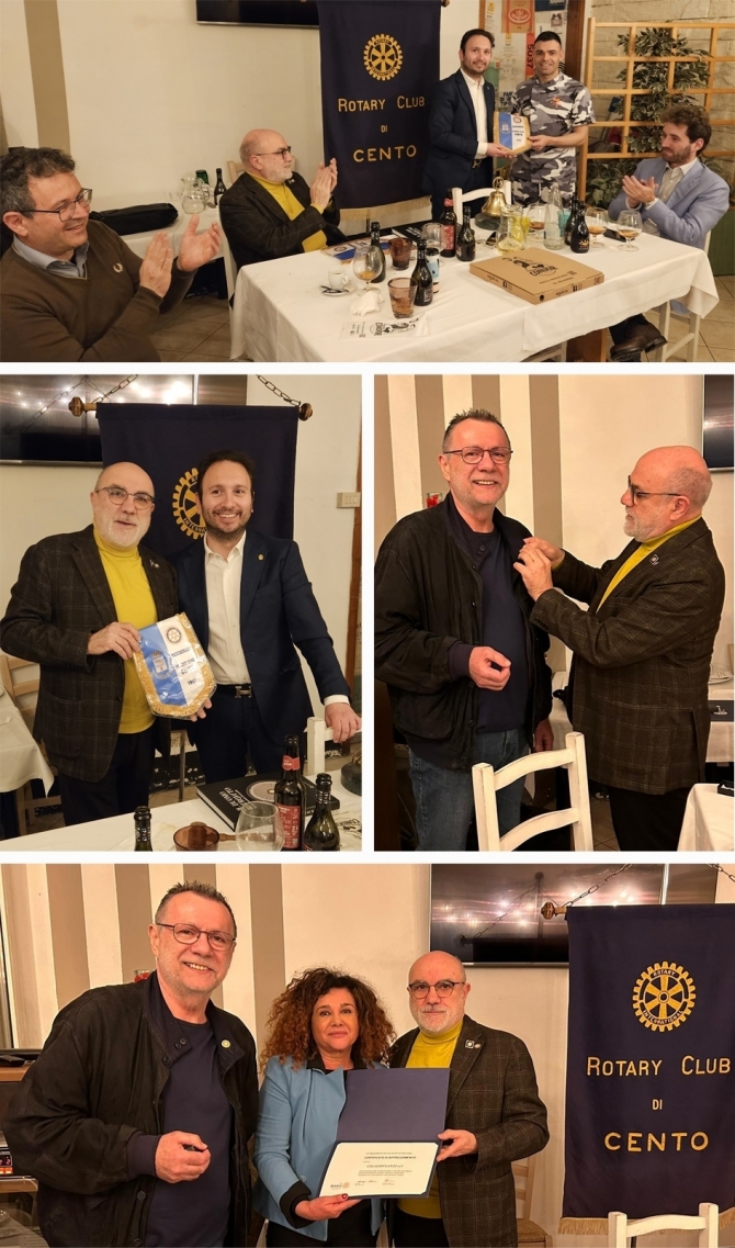 20/03/2024: Pizze e Paul Harris a Renazzo - ROTARY CLUB di CENTO