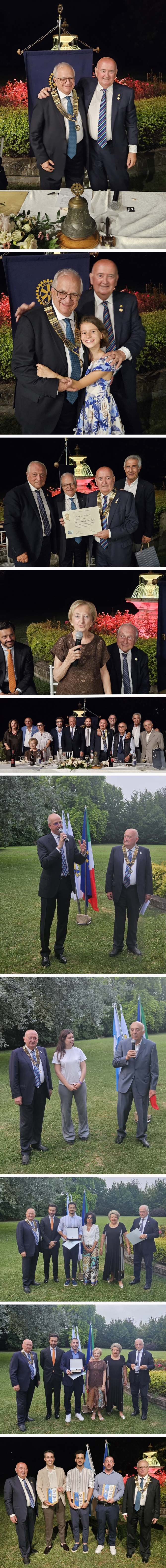 26/06/2025: passaggio di consegne, da G. Galantini a L. Bergonzini - ROTARY CLUB di CENTO