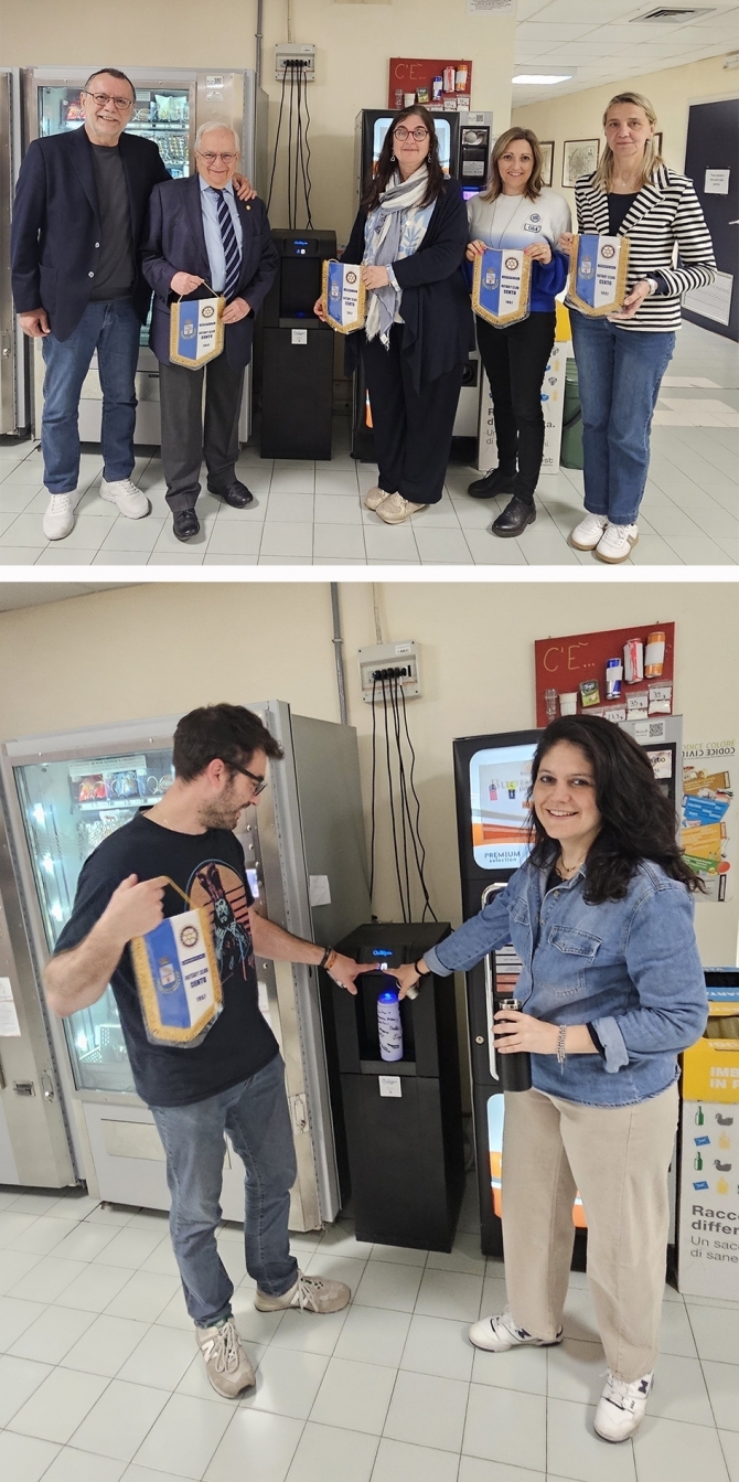 23/04/2026: CONSEGNA EROGATORI AL LICEO MORANDI - ROTARY CLUB di CENTO